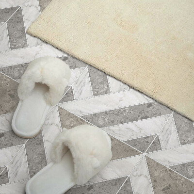 Rectangular wall panel Geometric pattern in tiles