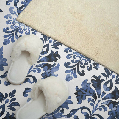 Rectangular bathroom wall panel Floral motif in the Baroque style