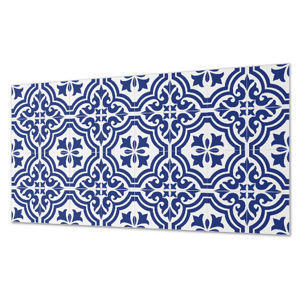 Rectangular wall panel Plant patterns in tiled arrangements