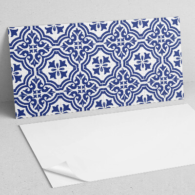 Rectangular wall panel Plant patterns in tiled arrangements