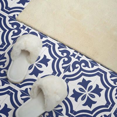 Rectangular wall panel Plant patterns in tiled arrangements