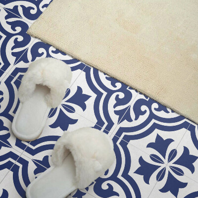 Rectangular wall panel Plant patterns in tiled arrangements