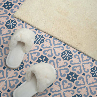 Rectangular bathroom wall panel Ornament motifs on tiles