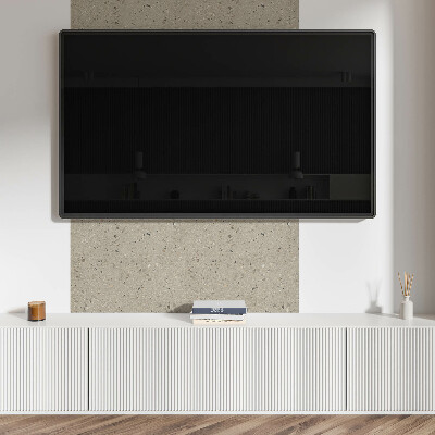 Rectangular decorative wall panel Stone structure with fine accents