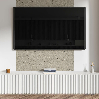 Rectangular decorative wall panel Stone structure with fine accents