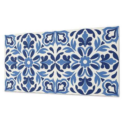 Rectangular decorative wall panel Floral decorative motif