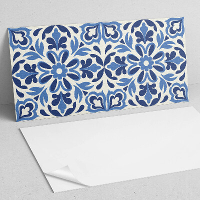 Rectangular decorative wall panel Floral decorative motif