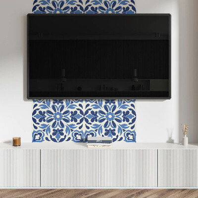 Rectangular decorative wall panel Floral decorative motif