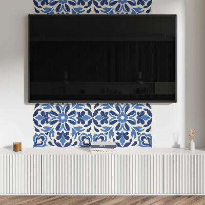 Rectangular decorative wall panel Floral decorative motif