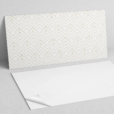 Rectangular bathroom wall panel Geometric style rhombus pattern