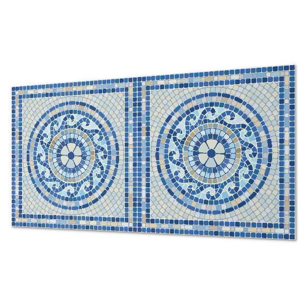 Rectangular bathroom wall panel Mosaic in the colors of the sky