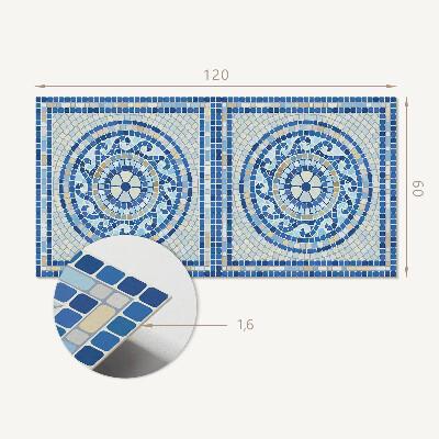 Rectangular bathroom wall panel Mosaic in the colors of the sky