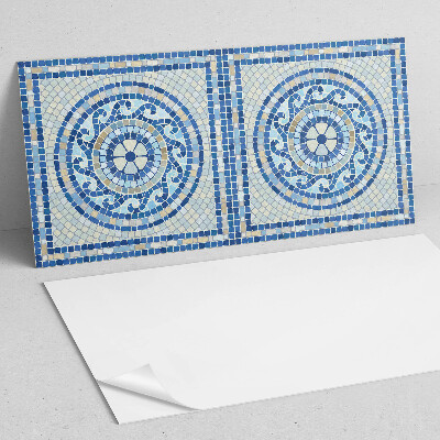 Rectangular bathroom wall panel Mosaic in the colors of the sky