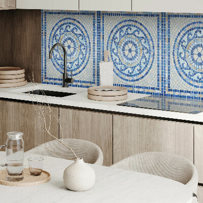 Rectangular bathroom wall panel Mosaic in the colors of the sky