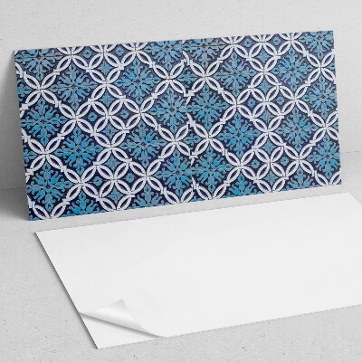 Rectangular wall panel Pattern of shapes with a floral motif