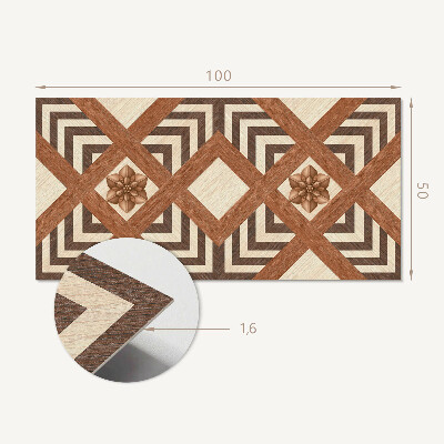 Rectangular decorative wall panel Geometric inspirations in a modern style