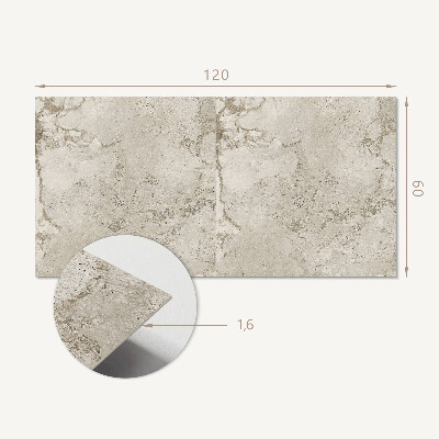 Rectangular bathroom wall panel Stone pattern in texture
