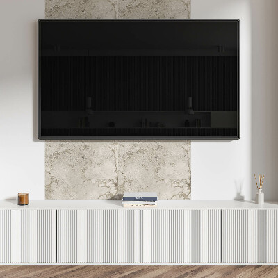 Rectangular bathroom wall panel Stone pattern in texture