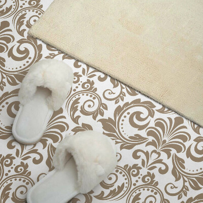 Rectangular bathroom wall panel Plant decorations with ornaments