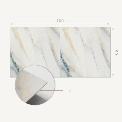 Rectangular decorative wall panel Marble motif in an elegant style