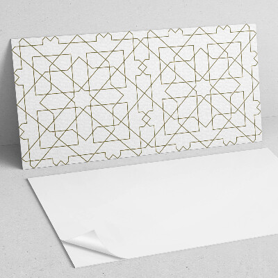 Rectangular wall panel Abstract geometric lines motif