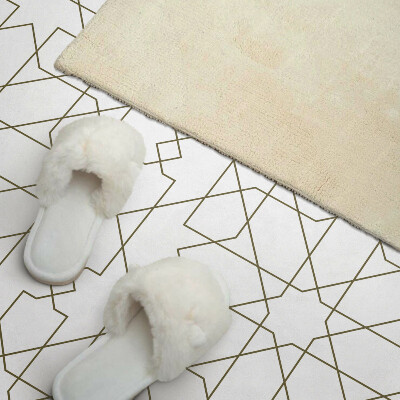 Rectangular wall panel Abstract geometric lines motif