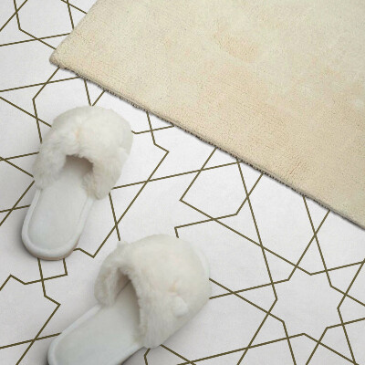 Rectangular wall panel Abstract geometric lines motif