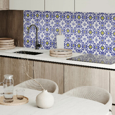 Rectangular bathroom wall panel Floral design with delicate accents
