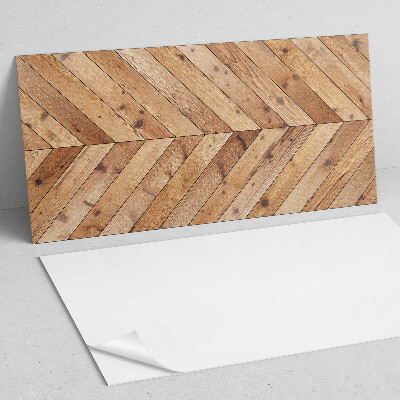 Rectangular bathroom wall panel Diagonal arrangement of boards in a graphic motif