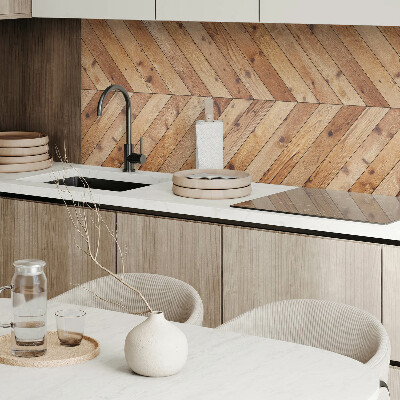 Rectangular bathroom wall panel Diagonal arrangement of boards in a graphic motif