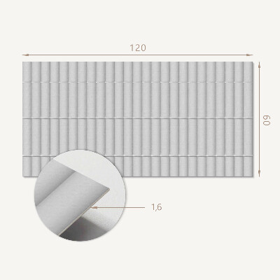 Rectangular decorative wall panel Parallel patterns in a harmonious arrangement