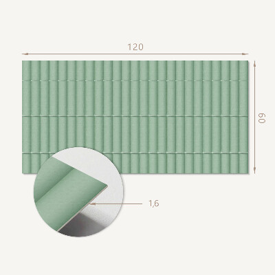 Rectangular wall panel Simple pipe layout in the motif