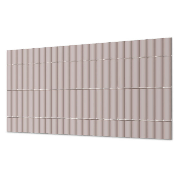Rectangular bathroom wall panel Parallel stripes pattern