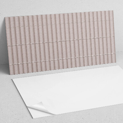 Rectangular bathroom wall panel Parallel stripes pattern