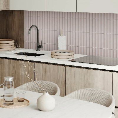 Rectangular bathroom wall panel Parallel stripes pattern