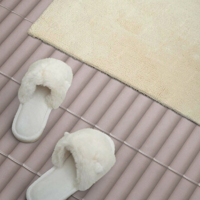 Rectangular bathroom wall panel Parallel stripes pattern