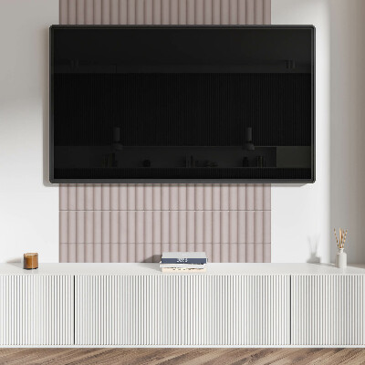 Rectangular bathroom wall panel Parallel stripes pattern