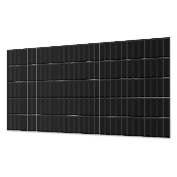 Rectangular bathroom wall panel Box pattern in a symmetrical arrangement