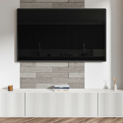 Rectangular decorative wall panel Natural wood shades