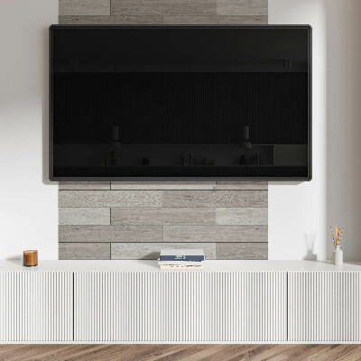 Rectangular decorative wall panel Natural wood shades