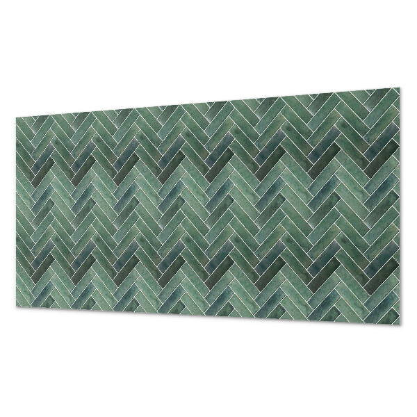Rectangular decorative wall panel Three-dimensional herringbone pattern
