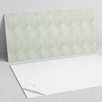 Rectangular wall panel Herringbone Motif