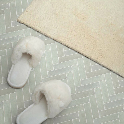 Rectangular wall panel Herringbone Motif