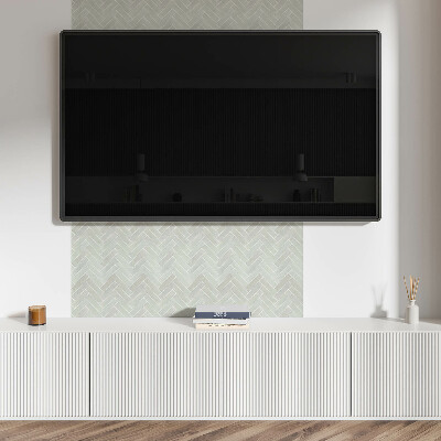 Rectangular wall panel Herringbone Motif
