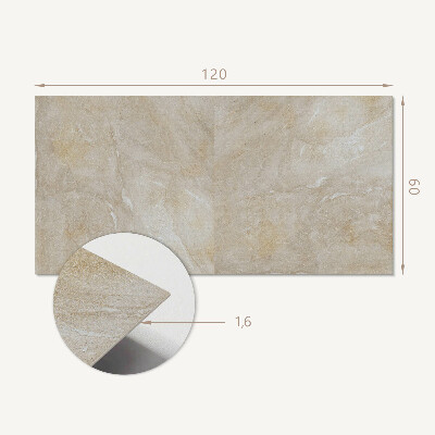 Rectangular wall panel Marble accents in natural tones