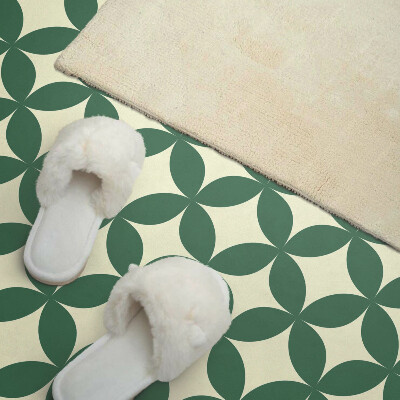 Rectangular wall panel Leafy pattern in a grid