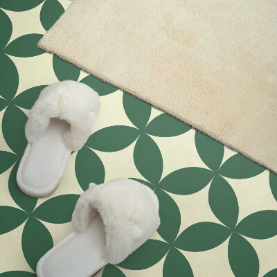 Rectangular wall panel Leafy pattern in a grid