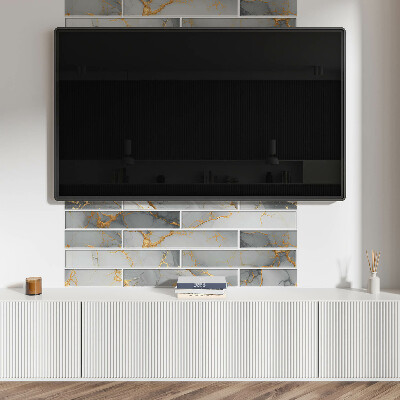 Rectangular decorative wall panel Stylish marble motif