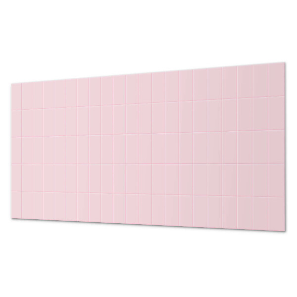 Rectangular wall panel Smooth tiles in a grid