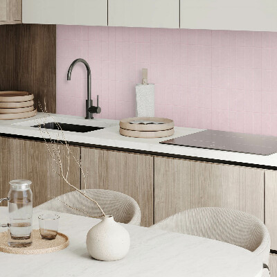 Rectangular wall panel Smooth tiles in a grid